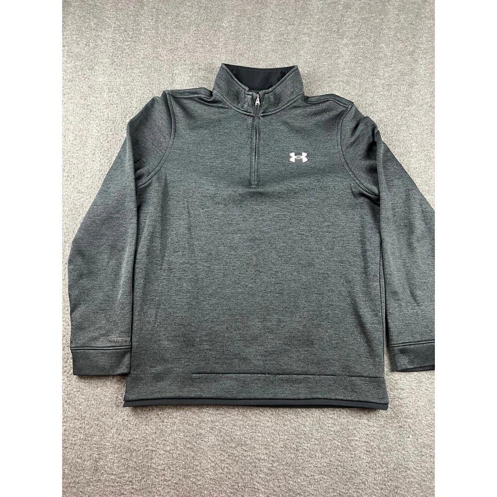 Under Armour Men's Gray‎ Quarter-Zip Activewear Pullover Size Medium